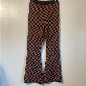 Checkered Flared Pants